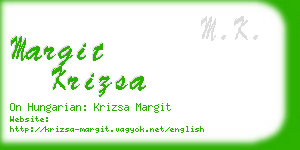 margit krizsa business card